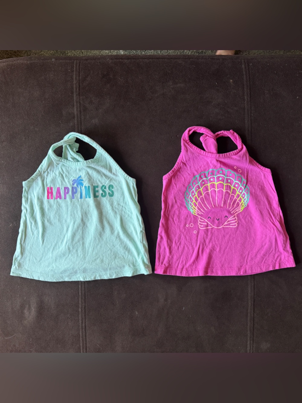 GAP Beach Day ‘Happiness’ Toddler Tank Top 2-Pack